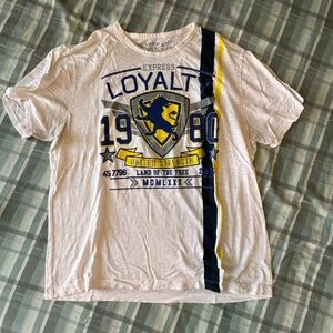 Men’s express tshirt. Size xxl but shrunk so it fits like and xl